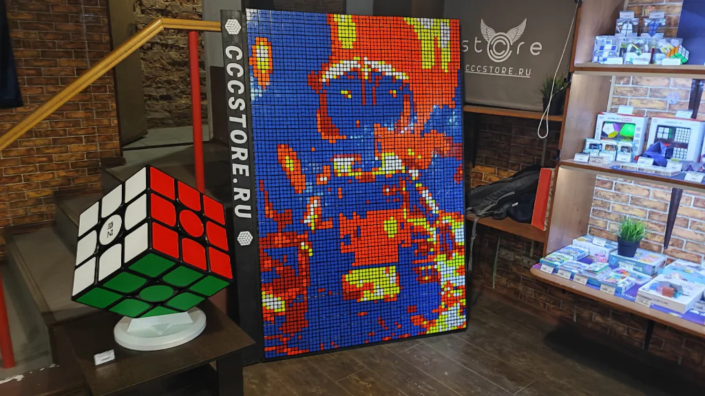 картина из кубиков рубика