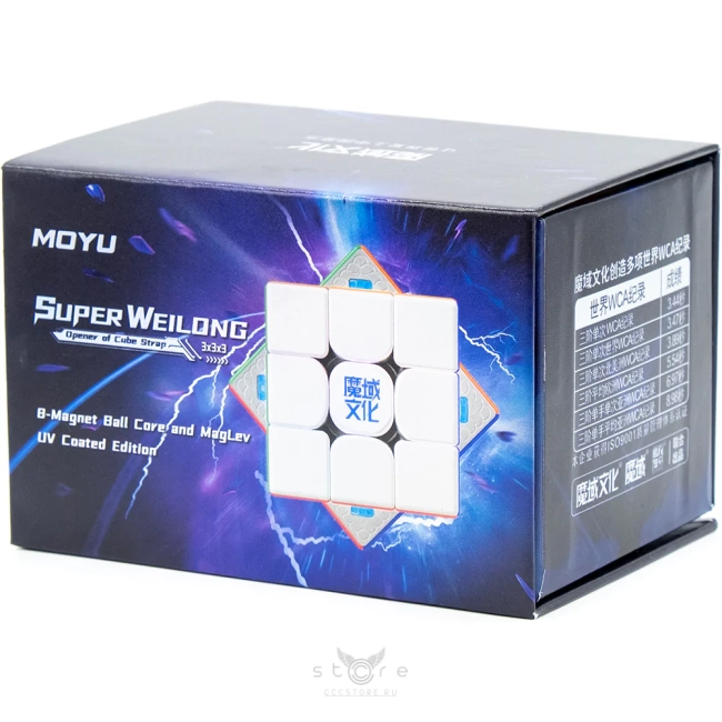 купить кубик Рубика moyu 3x3x3 super weilong 8-magnet ball core maglev