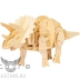 Деревянный конструктор RoboTime — Mini Triceratops