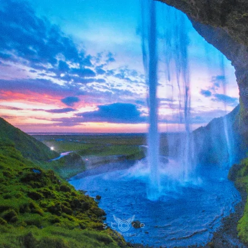 купить картина по номерам 40х50 см водопад сельяландсфосс