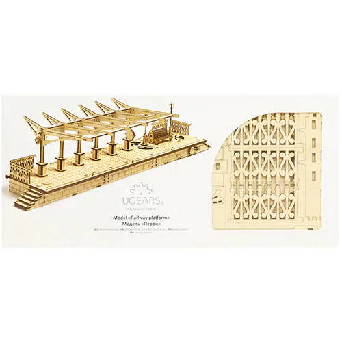 купить конструктор 3d-пазл ugears — перрон