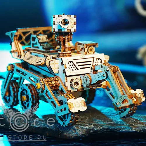 купить деревянный конструктор robotime — harbinger rover