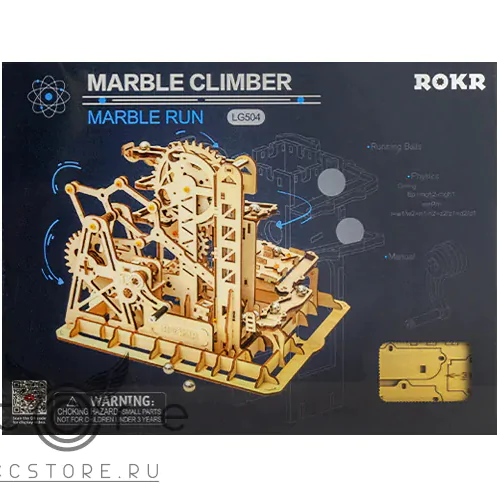 купить деревянный конструктор robotime — marble climber