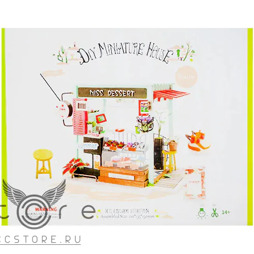 купить интерьерный конструктор robotime — ice cream station