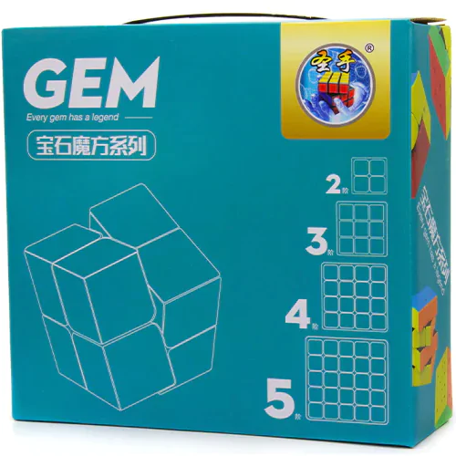 купить кубик Рубика shengshou 2x2x2-5x5x5 gem set