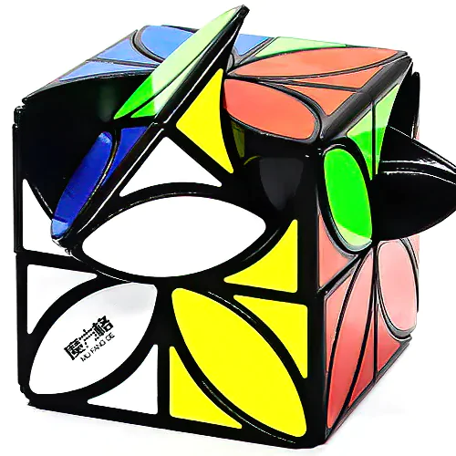 Вращение головоломки QiYi MoFangGe Сlover Cube