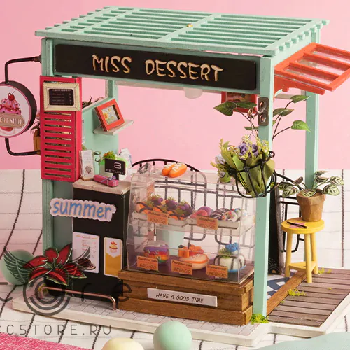 купить интерьерный конструктор robotime — ice cream station