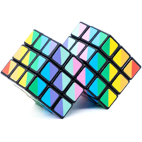 купить головоломку calvin's puzzle 3x3x3 double rainbow cube i