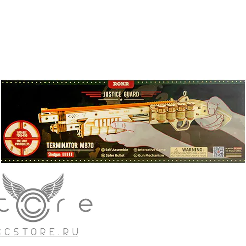купить деревянный конструктор robotime — terminator m870