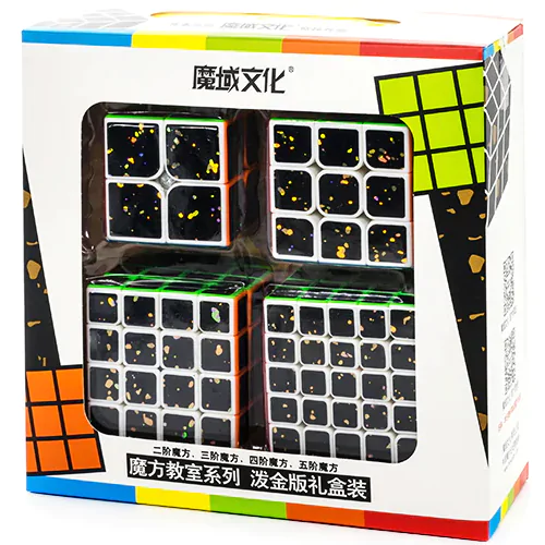 купить кубик Рубика moyu 2x2x2-5x5x5 cubing classroom splash gold set