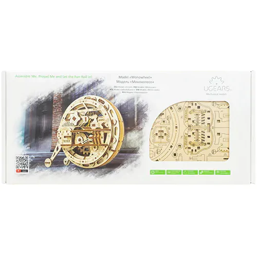 купить конструктор 3d-пазл ugears — моноколесо