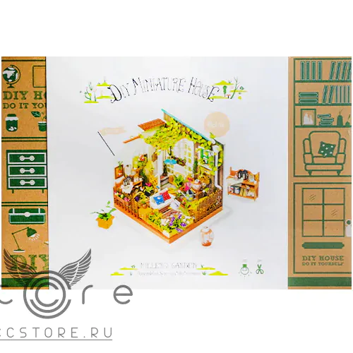 купить интерьерный конструктор robotime — miller's flower house