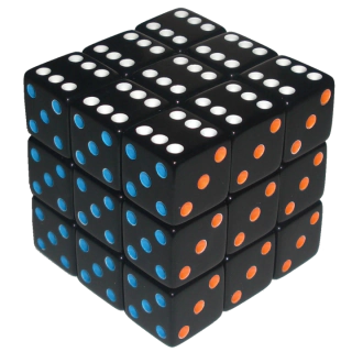 Кубик рубика с игральными костями