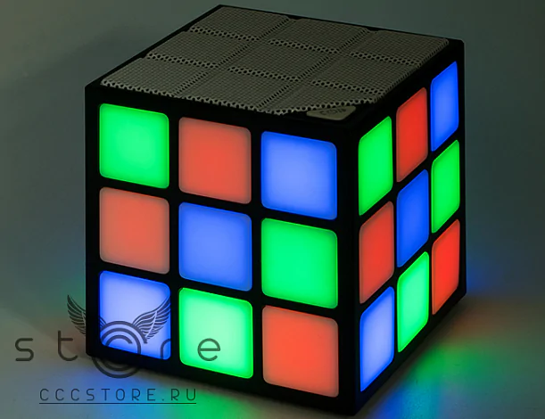 Bluetooth-колонка кубик Рубика светящаяся в темноте