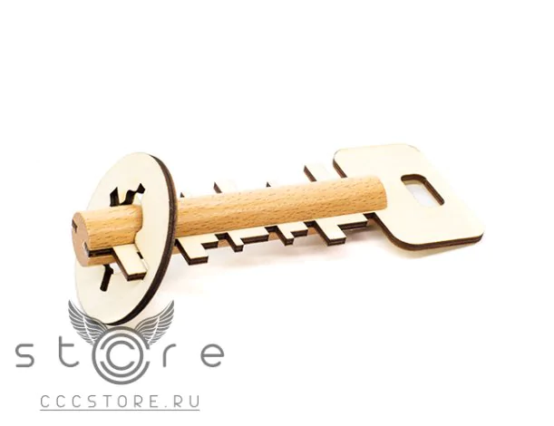 Купить деревянную головоломку Ключ