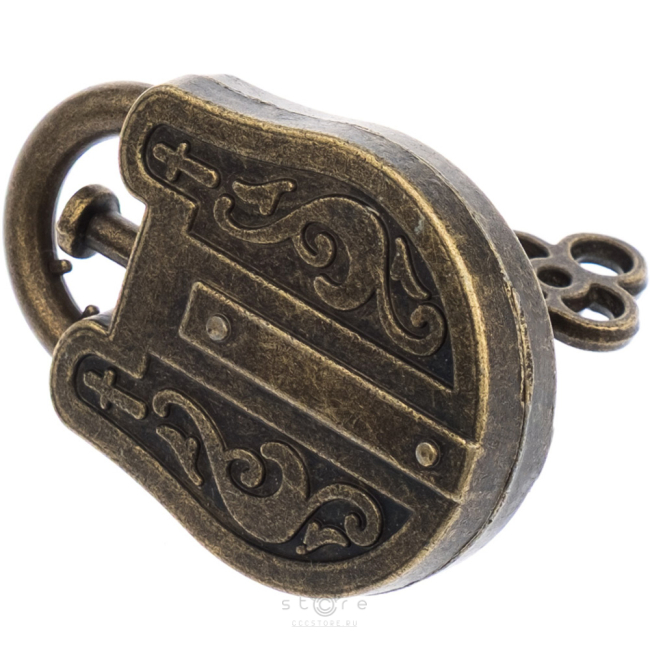 купить головоломку металлическая головоломка замок с ключом