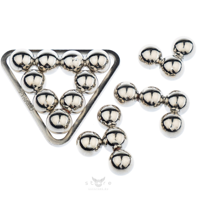 купить головоломку металлическая головоломка пирамида