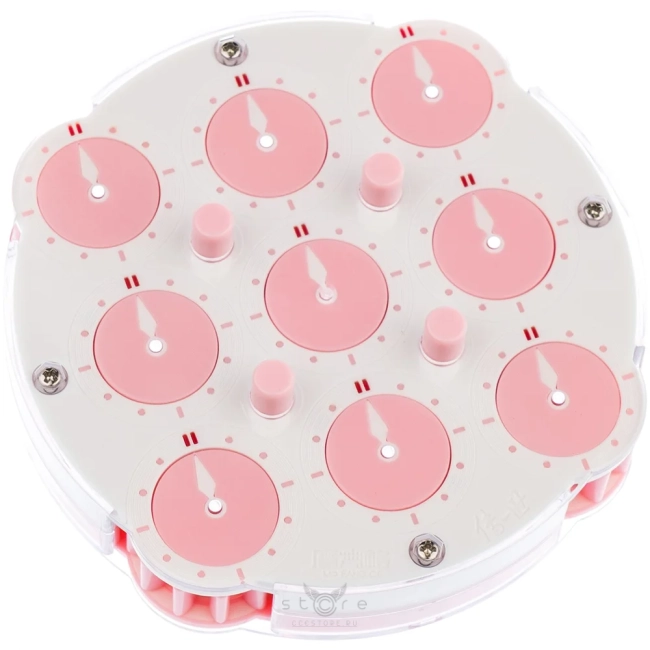 купить головоломку qiyi mofangge clock v2 m pink limited