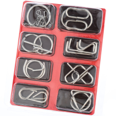 купить головоломку набор металлических головоломок 8