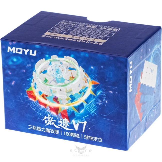 купить кубик Рубика moyu 4x4x4 aosu v7 (triple track) ballcore uv