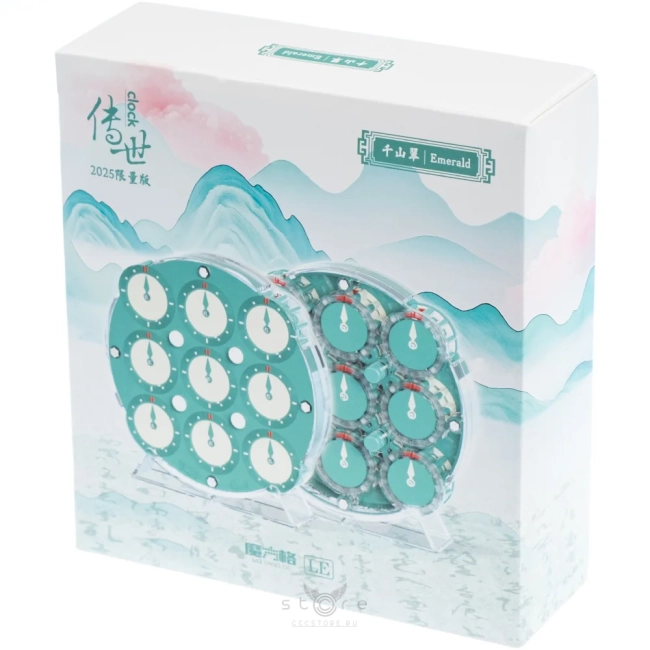 купить головоломку qiyi mofangge clock v2 m emerald limited