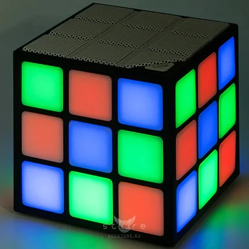 купить bluetooth-колонка кубик рубика светящаяся в темноте