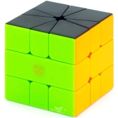 QiYi MoFangGe X-Man Square-1 Volt V2 (Full Magnetic) Цветной пластик с черной стороной