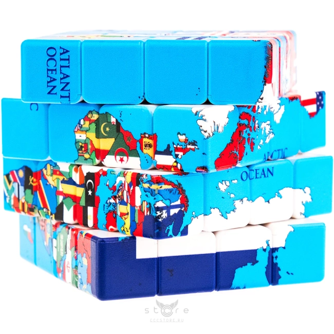 купить кубик Рубика calvin's puzzle 4x4x4 world map (flag)