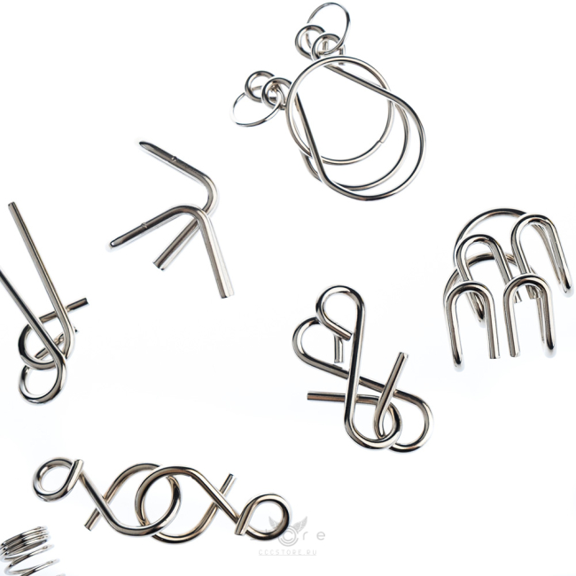 купить головоломку набор металлических головоломок 8