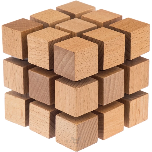 купить деревянный кубик-ночник 3x3x3 (usb)