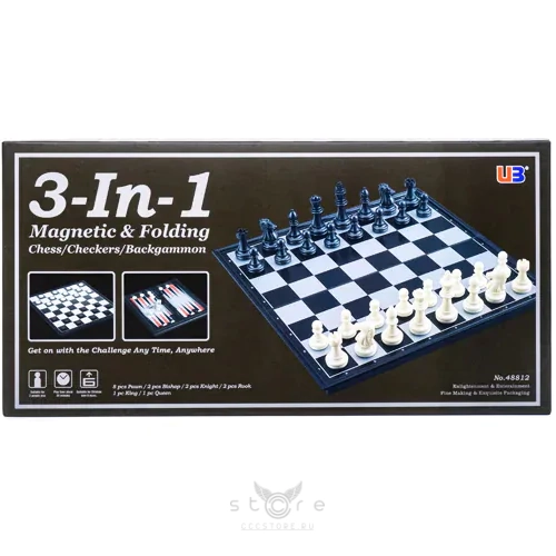 купить ubon набор - шахматы, шашки, нарды (m)
