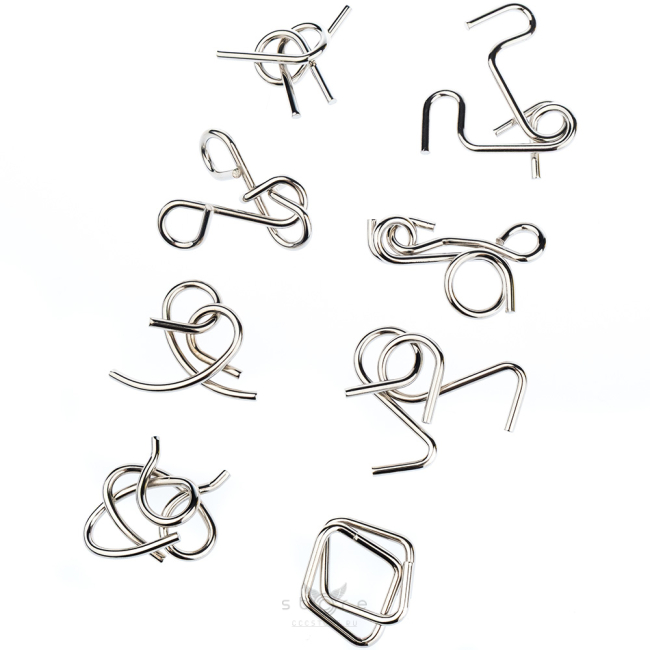 купить головоломку набор металлических головоломок 8