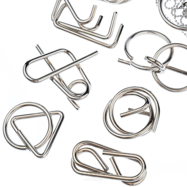 купить головоломку набор металлических головоломок 8