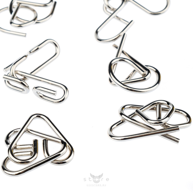 купить головоломку набор металлических головоломок 8