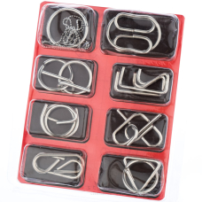 купить головоломку набор металлических головоломок 8