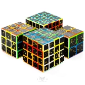 MoYu 2x2x2-5x5x5 Cubing Classroom Splash Gold SET Цветной пластик