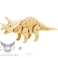 купить деревянный конструктор robotime — triceratops 2