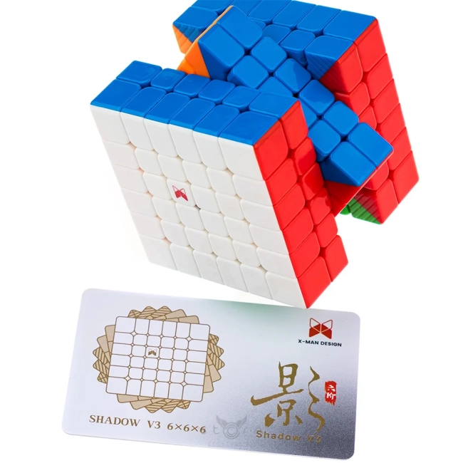 купить кубик Рубика qiyi mofangge x-man 6x6x6 shadow v3 (magnetic + ball core + uv)