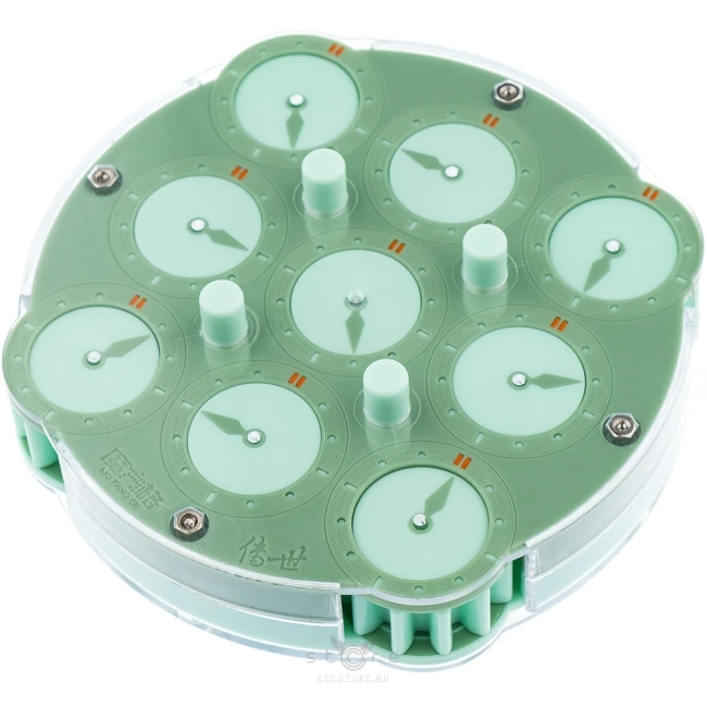 купить головоломку qiyi mofangge clock v2 m green limited
