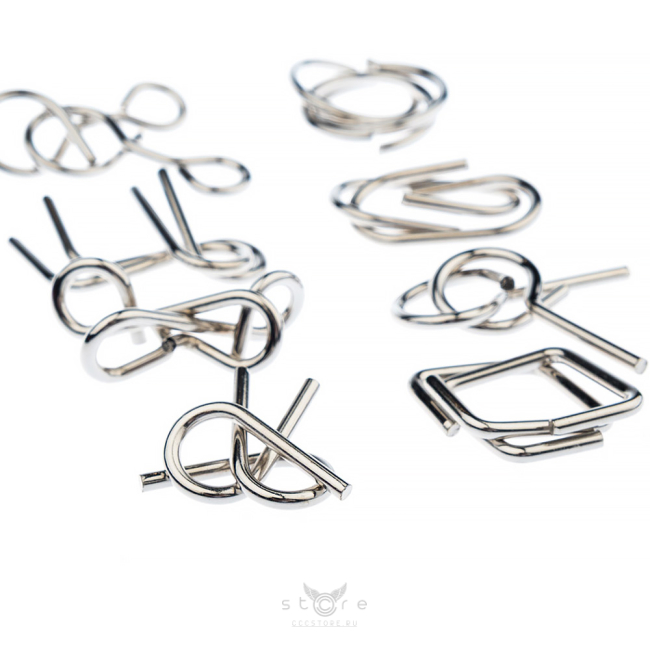 купить головоломку набор металлических головоломок 8