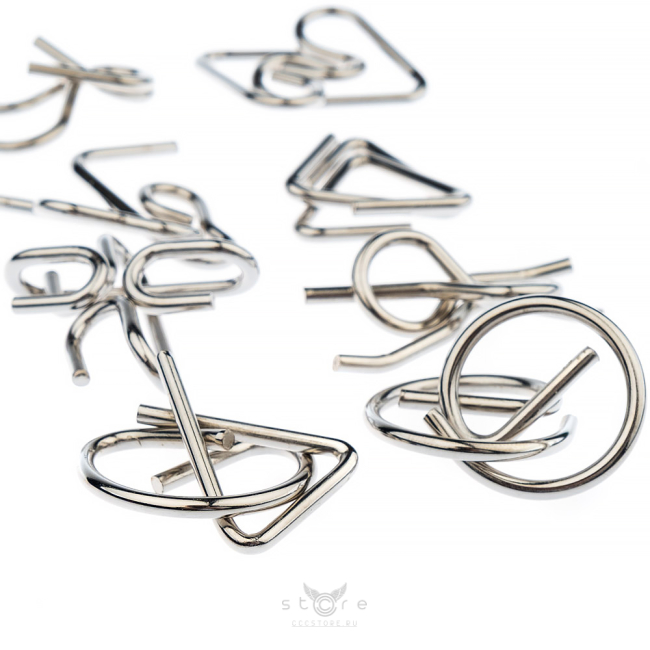 купить головоломку набор металлических головоломок 8