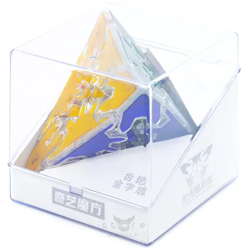 купить головоломку qiyi mofangge gear pyraminx transparent