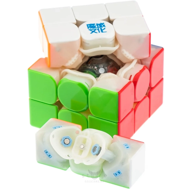 купить кубик Рубика moyu 3x3x3 super weilong v2 ai 8-magnet ball core maglev uv