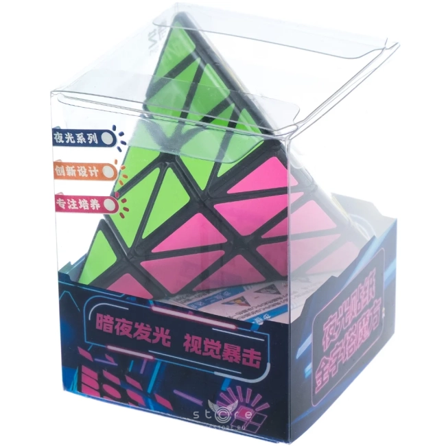 купить головоломку qiyi mofangge pyraminx (fluorescent stickers)