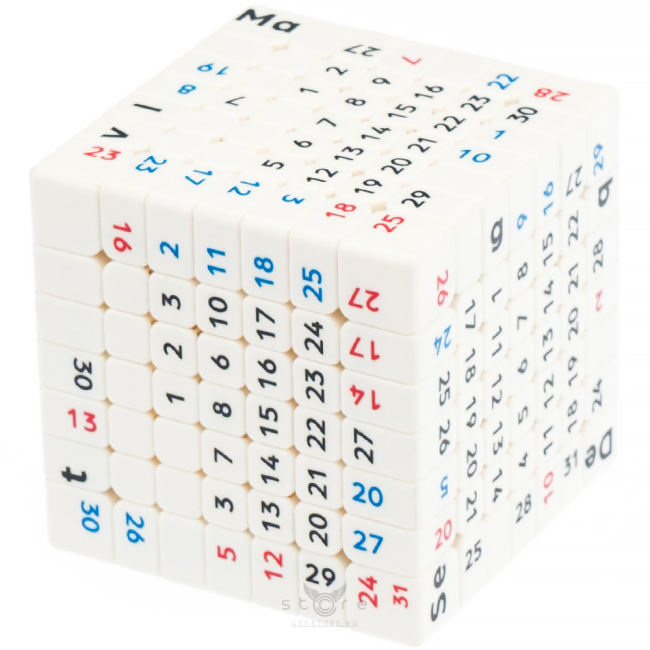 купить кубик Рубика z-cube + tribox 7x7x7 calendar m