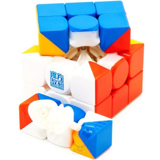 купить кубик Рубика moyu 3x3x3 rs3 m v5 (dual adjustment + robot display box)