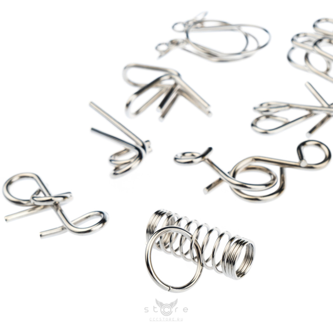 купить головоломку набор металлических головоломок 8