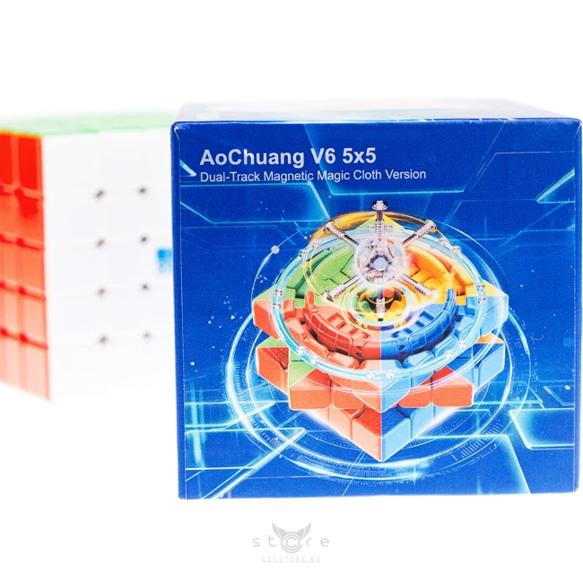 купить кубик Рубика moyu 5x5x5 aochuang v6 (double track) ballcore uv