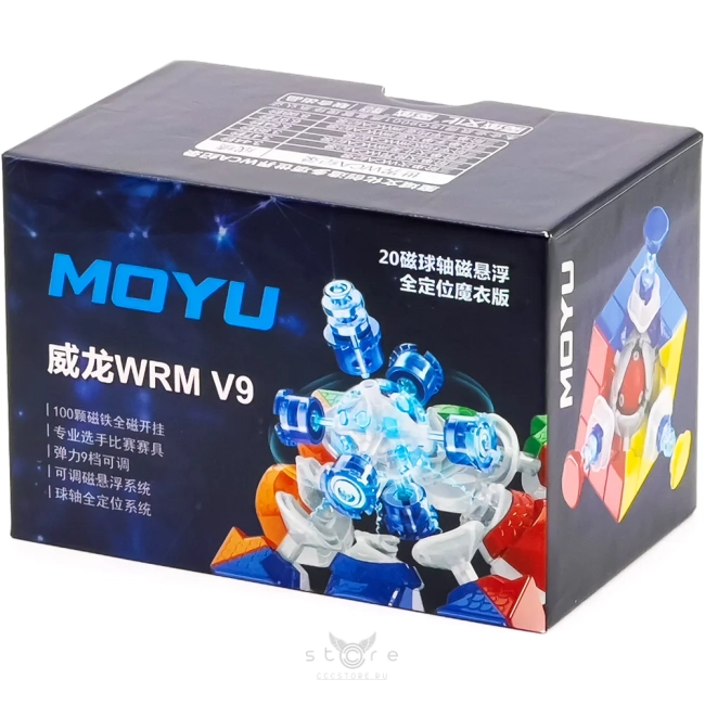 купить кубик Рубика moyu 3x3x3 weilong wr m v9 20-magnet ball core + maglev uv coated