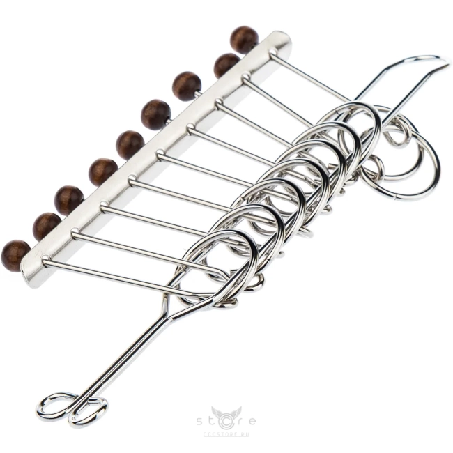 купить головоломку металлическая головоломка 9 звеньев